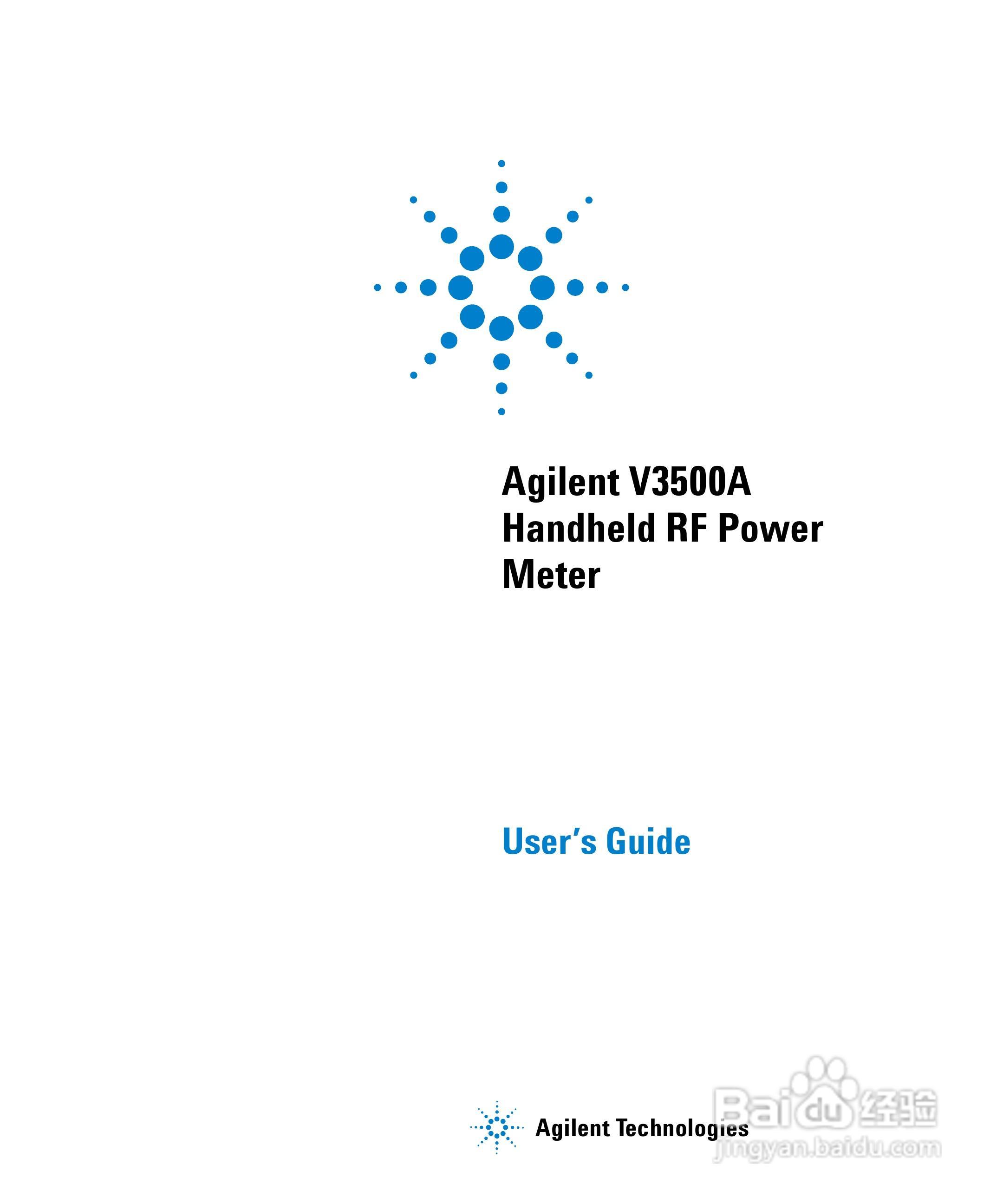 V3500A功率表使用手册:[1]