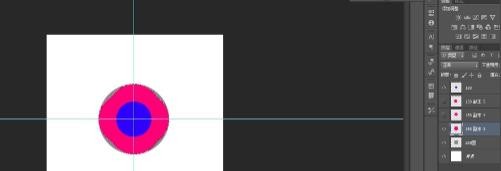 ps怎么画四分环