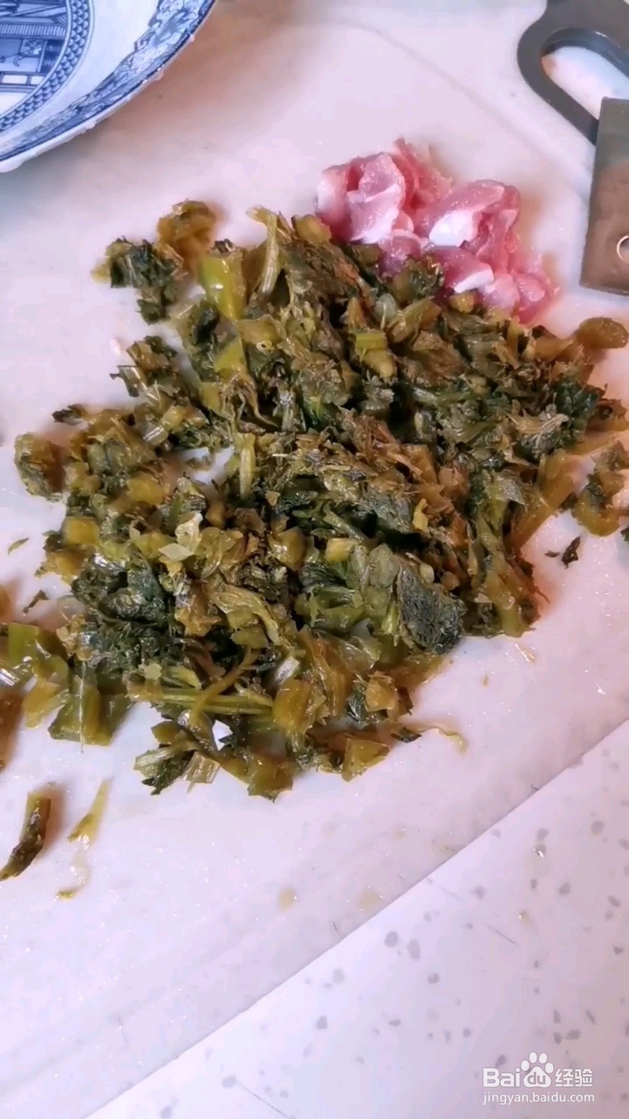 鲜雪菜肉丝炒年糕