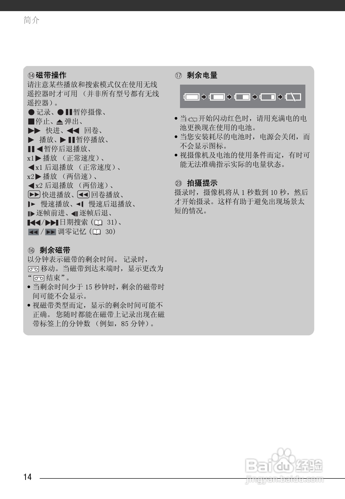 佳能MD245数码摄像机使用说明书:[2]