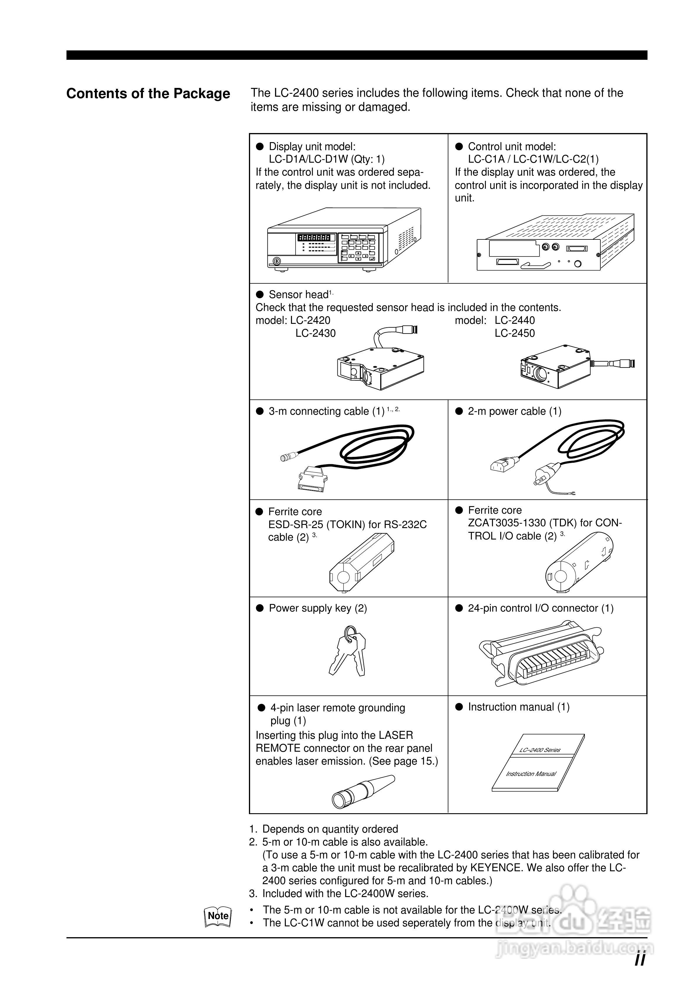基恩士LC 系列類比感測器控制器说明书:[1]