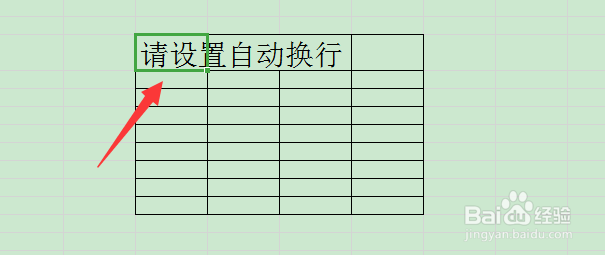 excel表格中怎么设置自动换行
