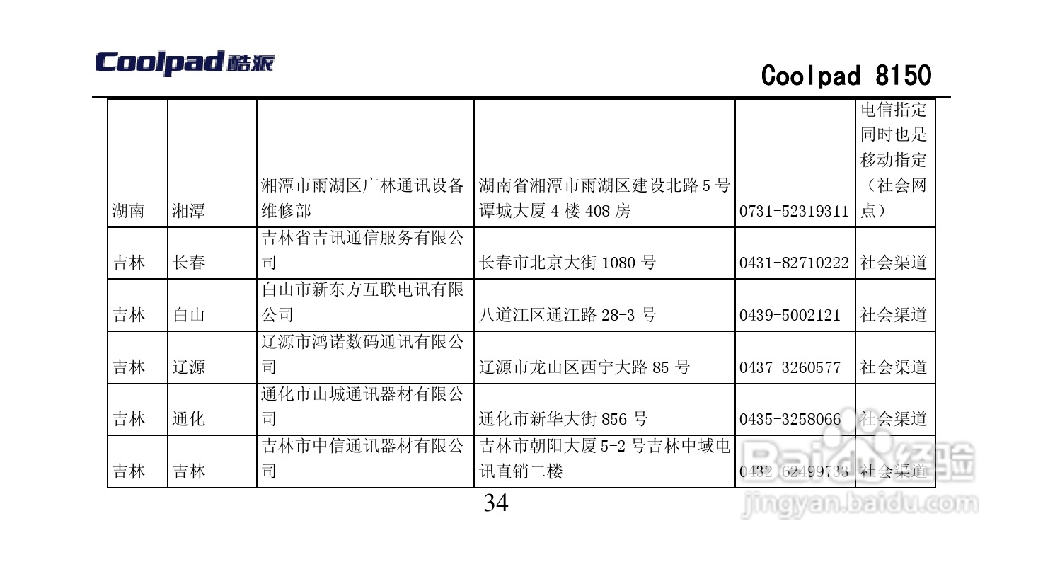 酷派 Coolpad 8150手机说明书:[8]