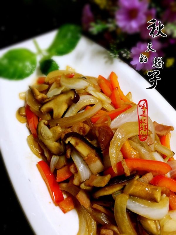 香菇培根炒时蔬
