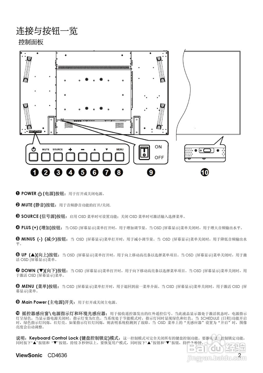 ViewSonic优派CD4636显示器说明书:[1]