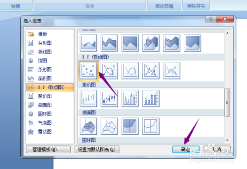 ppt2007怎么制作仅带数据标记的散点图