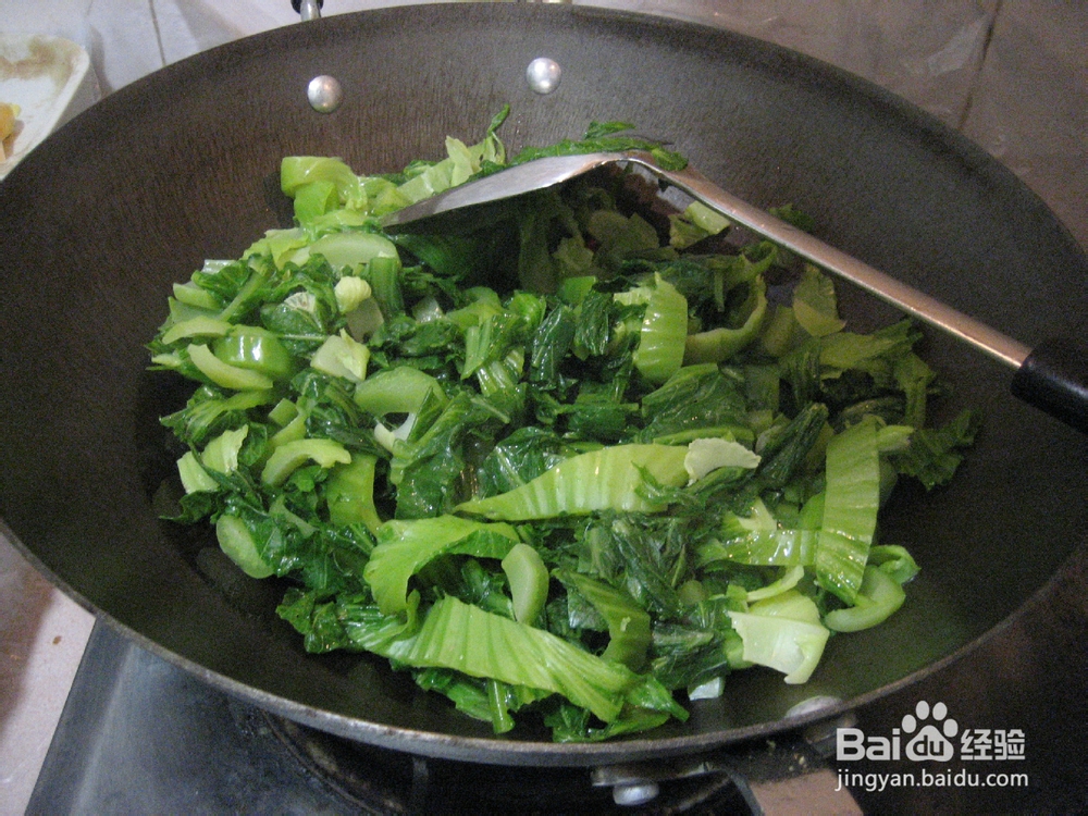炒芥菜的做法