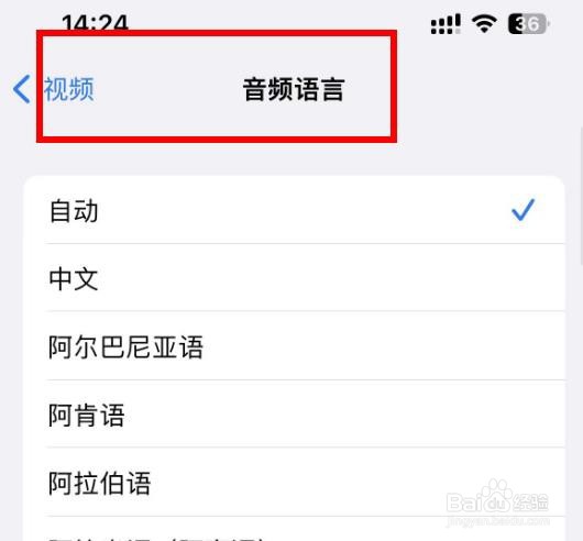 iPhone14如何设置音频语音为阿乔利语