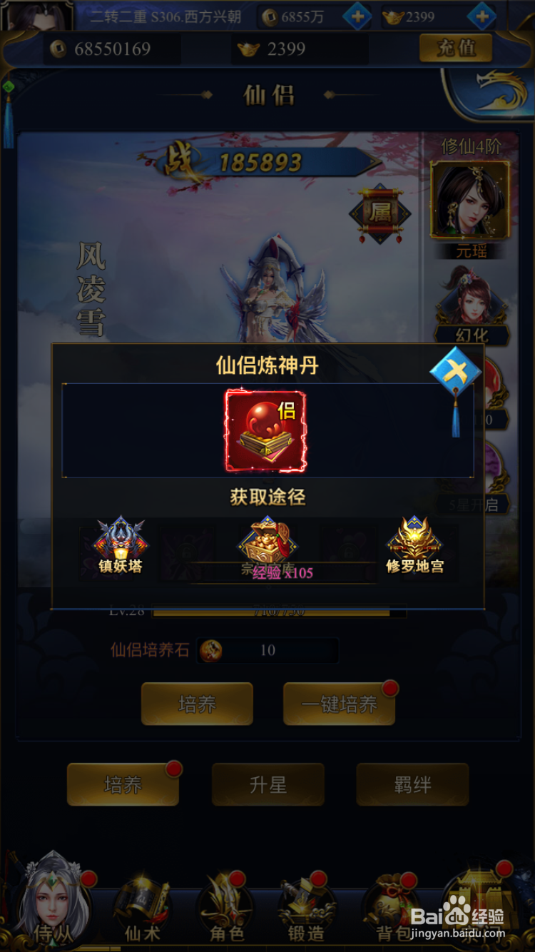 凡人飞仙传仙侣功能如何使用