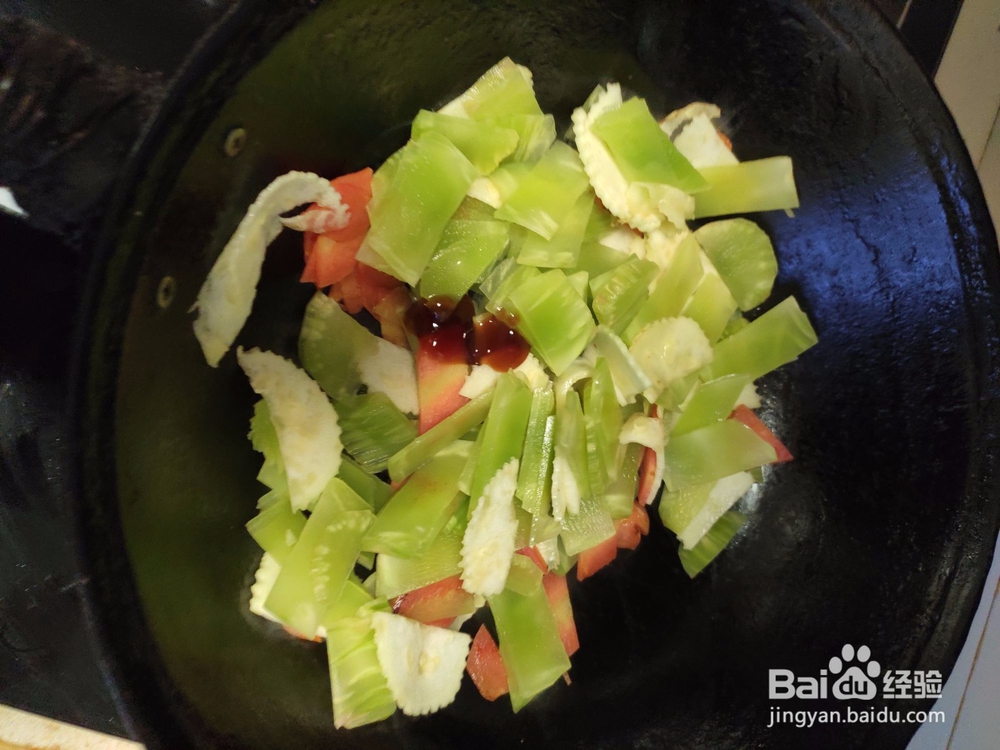 鸡蛋炒莴笋的烹饪
