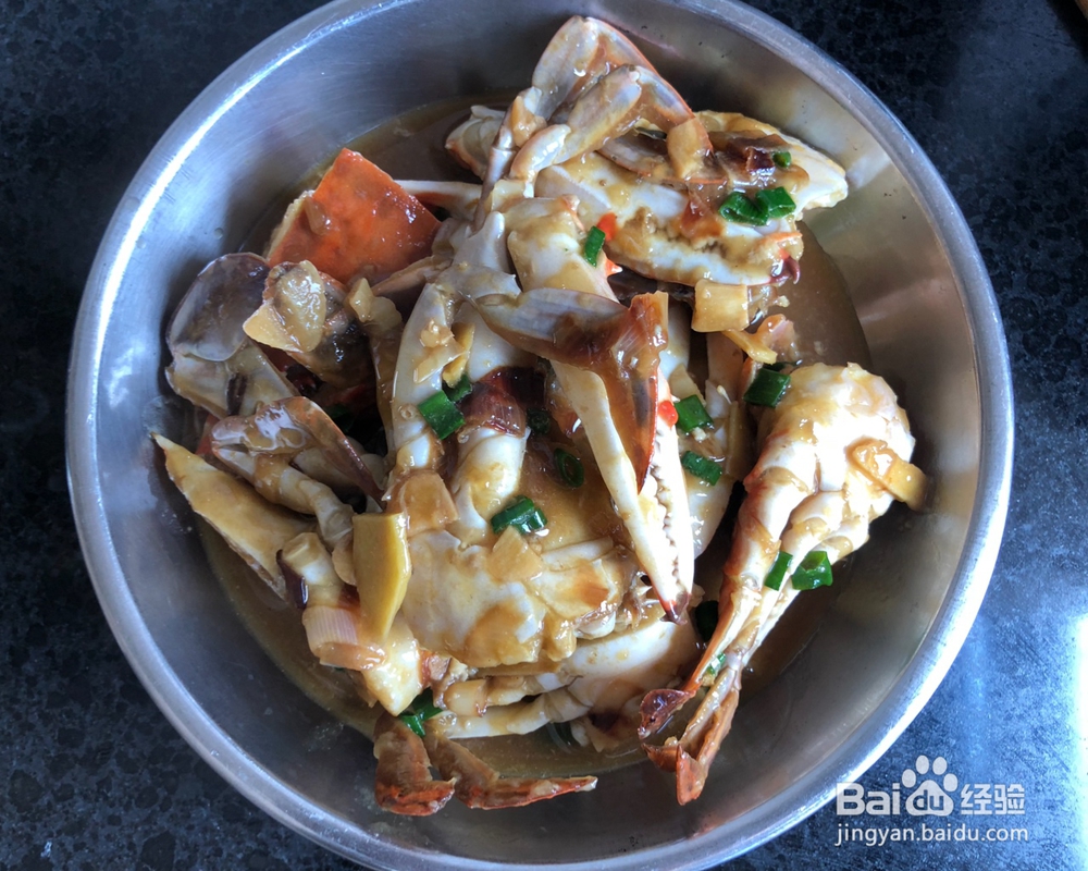 自己做炒梭子蟹海鲜美食
