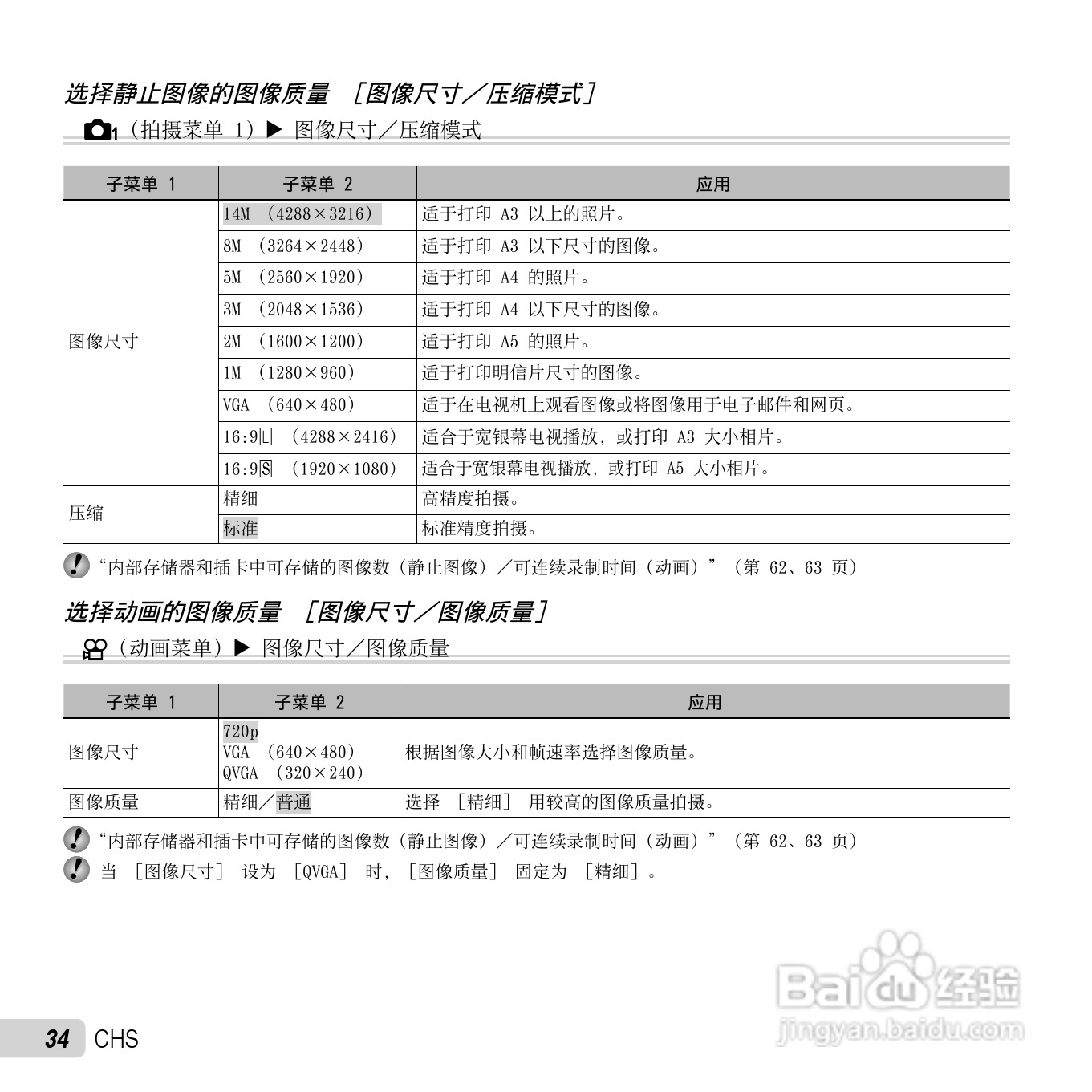 奥林巴斯SP-810UZ数码相机使用说明书:[4]