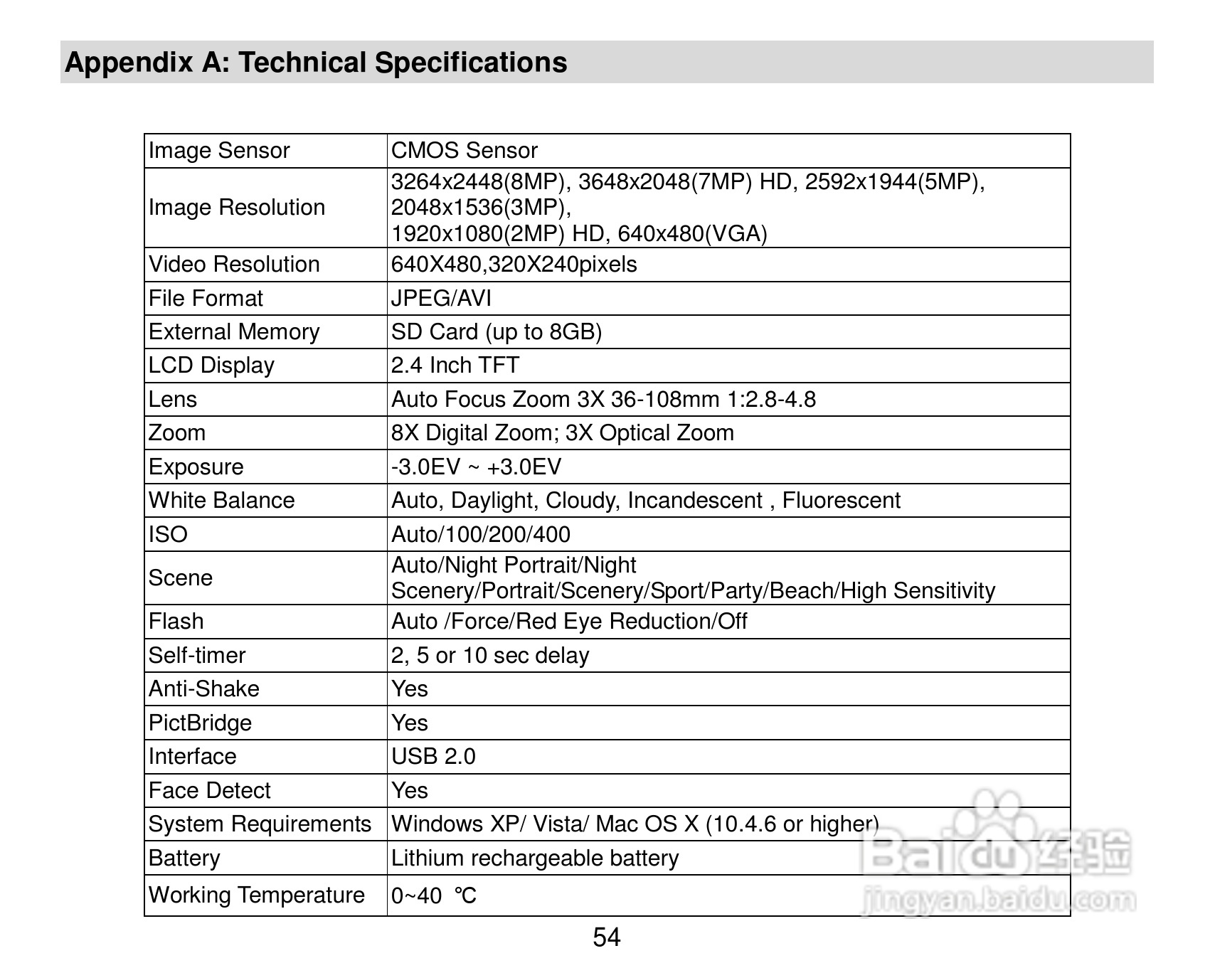 威达ViviCam 8027数码相机使用说明书:[6]