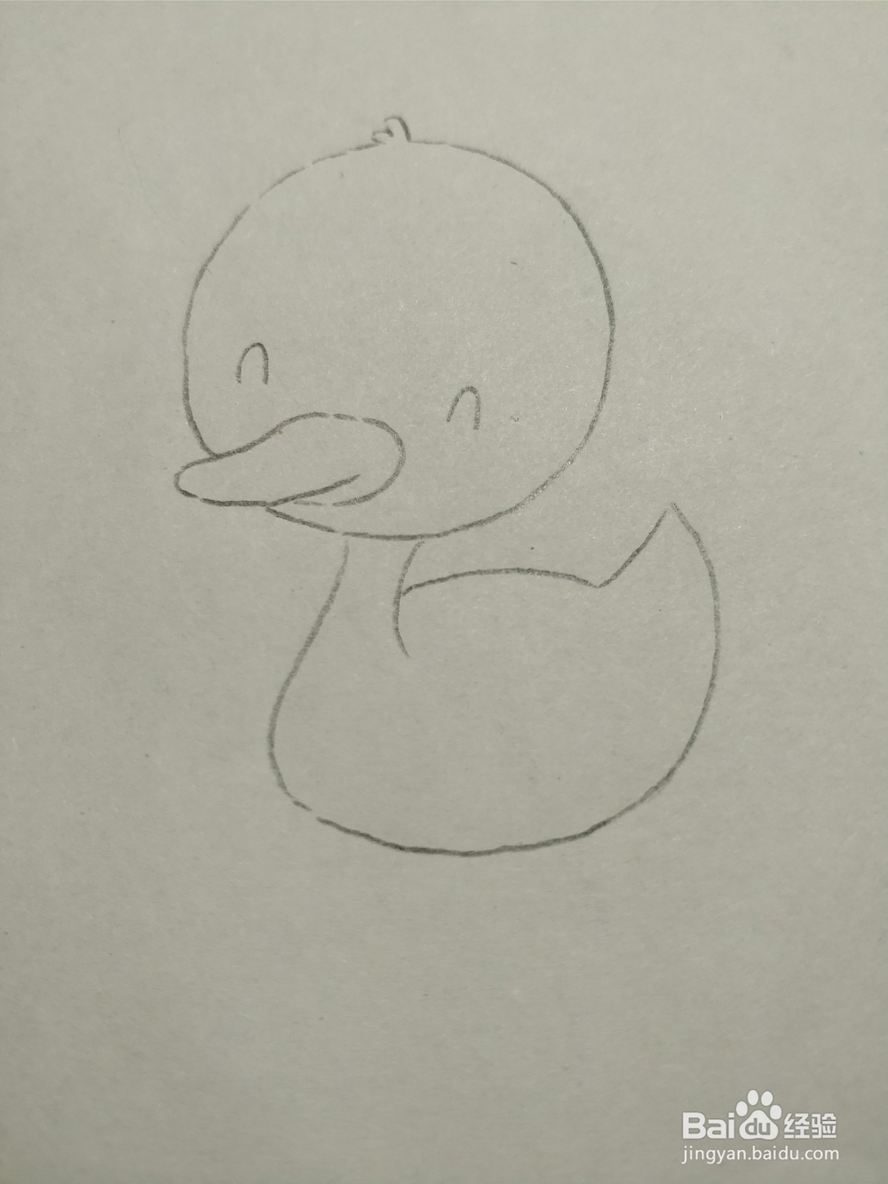 简笔画画卡通可爱小鸭子