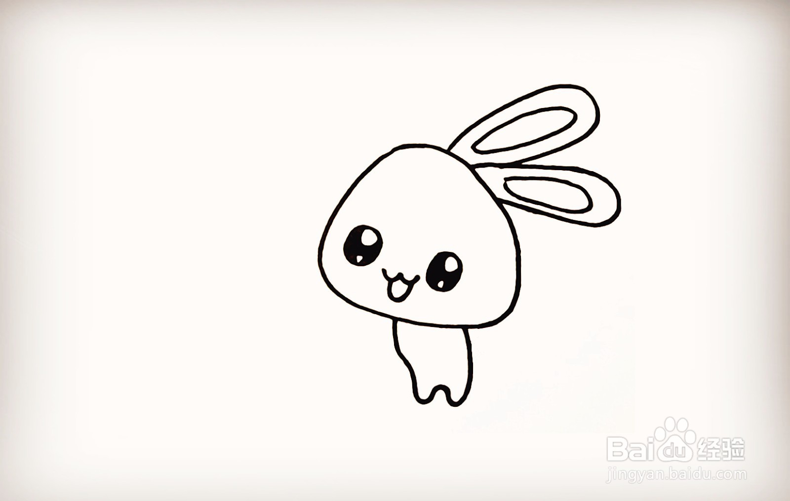 如何画可爱的小白兔
