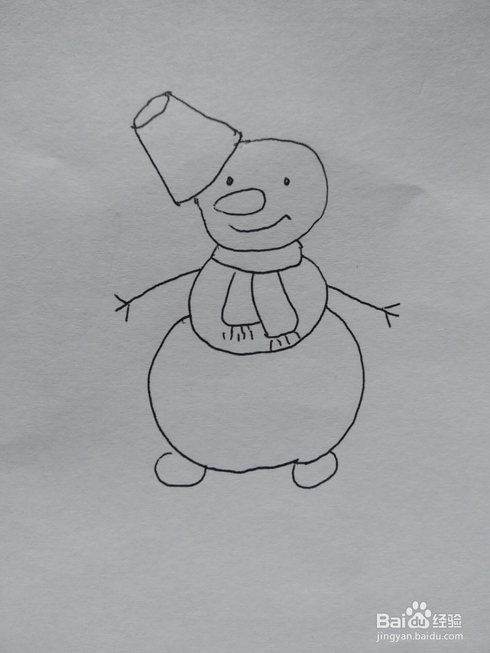 冬天来了简笔画步骤