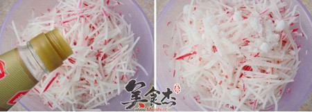 糖醋水萝卜的做法