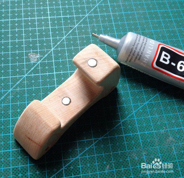 木头diy小熊玩具车