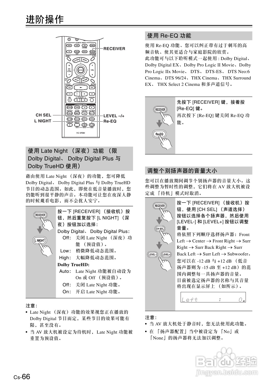 安桥AV放大机TX-SA705型使用说明书:[4]
