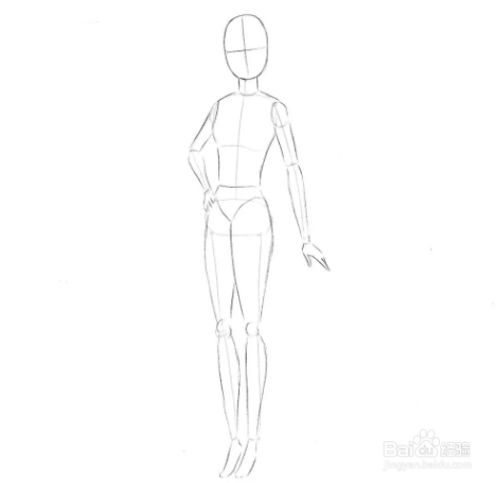 如何画芭比娃娃