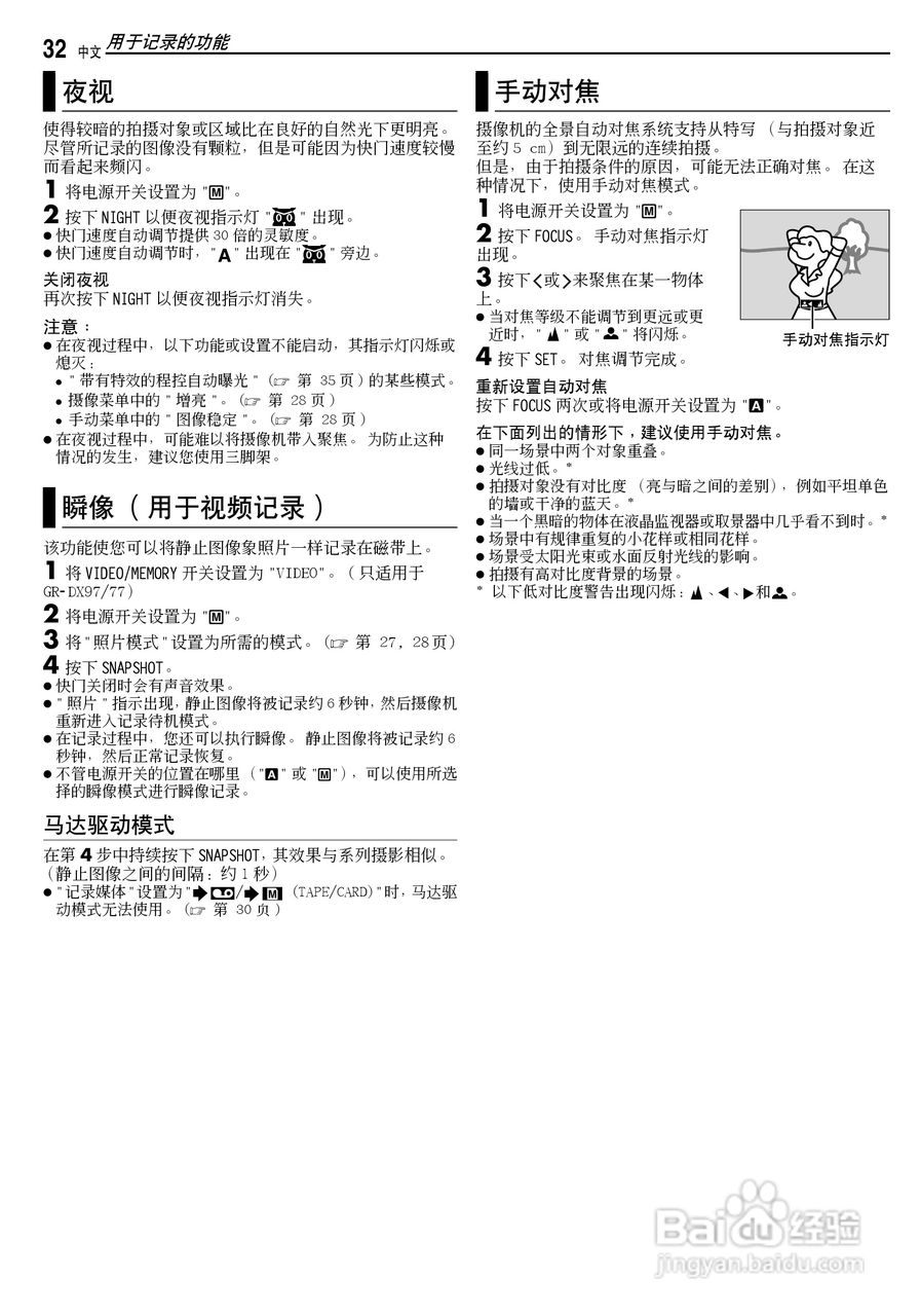 JVC GR-DX77AC数码摄像机说明书:[4]
