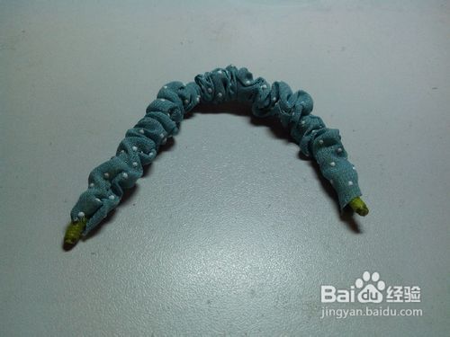 雪纺蝴蝶结拼布发圈教程