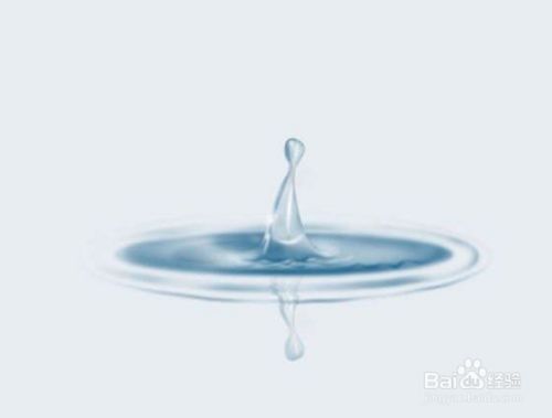 Photoshop教程 画溅起的水滴 百度经验