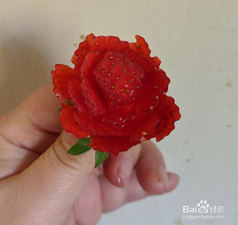 老厨师教你做情人草莓玫瑰花