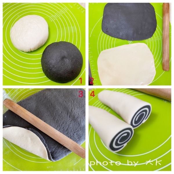 黑芝麻牛奶刀切馒头