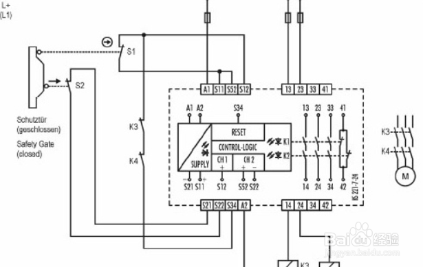 安全继电器原理及接法