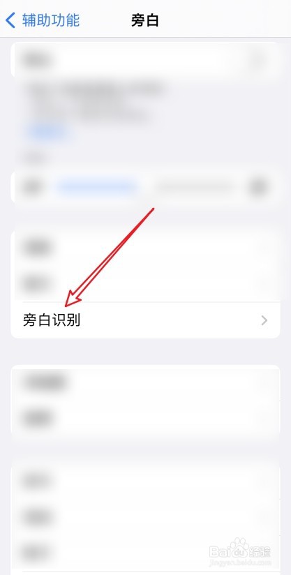 iPhone中怎么设置旁白识别