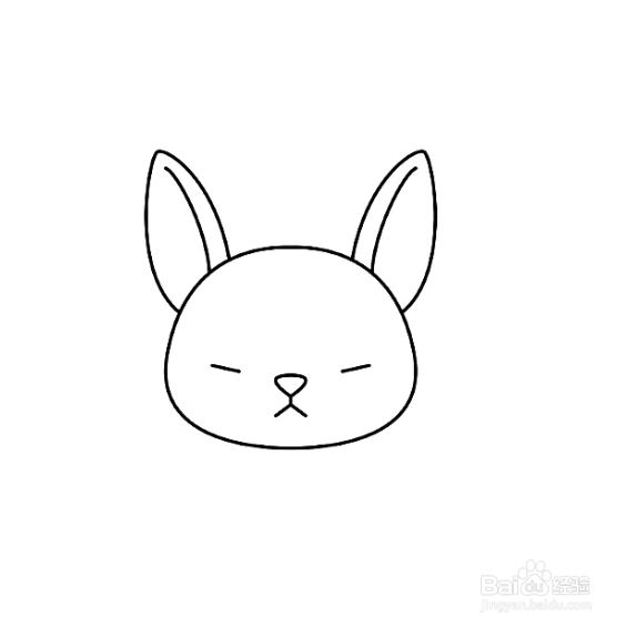 如何画卡通兔子的简笔画