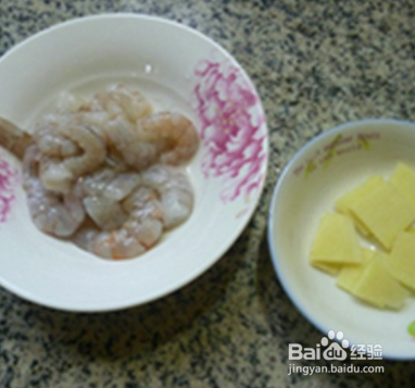 虾仁蒸目鱼蛋