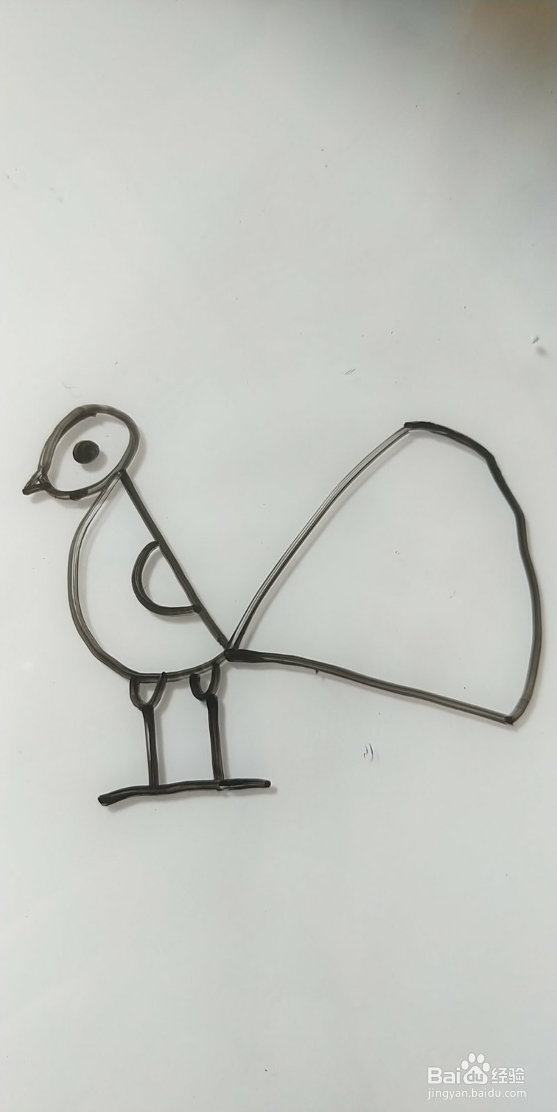 怎么画简笔画孔雀？