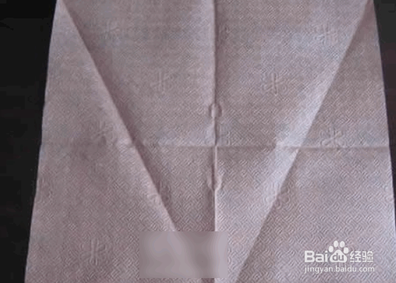 餐巾纸杯垫的简单折法