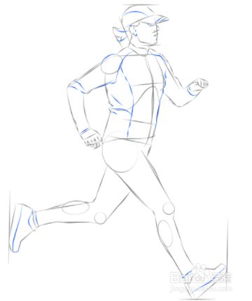 如何画一个跑步的女人