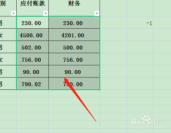 wps表格怎么核对2个表差异