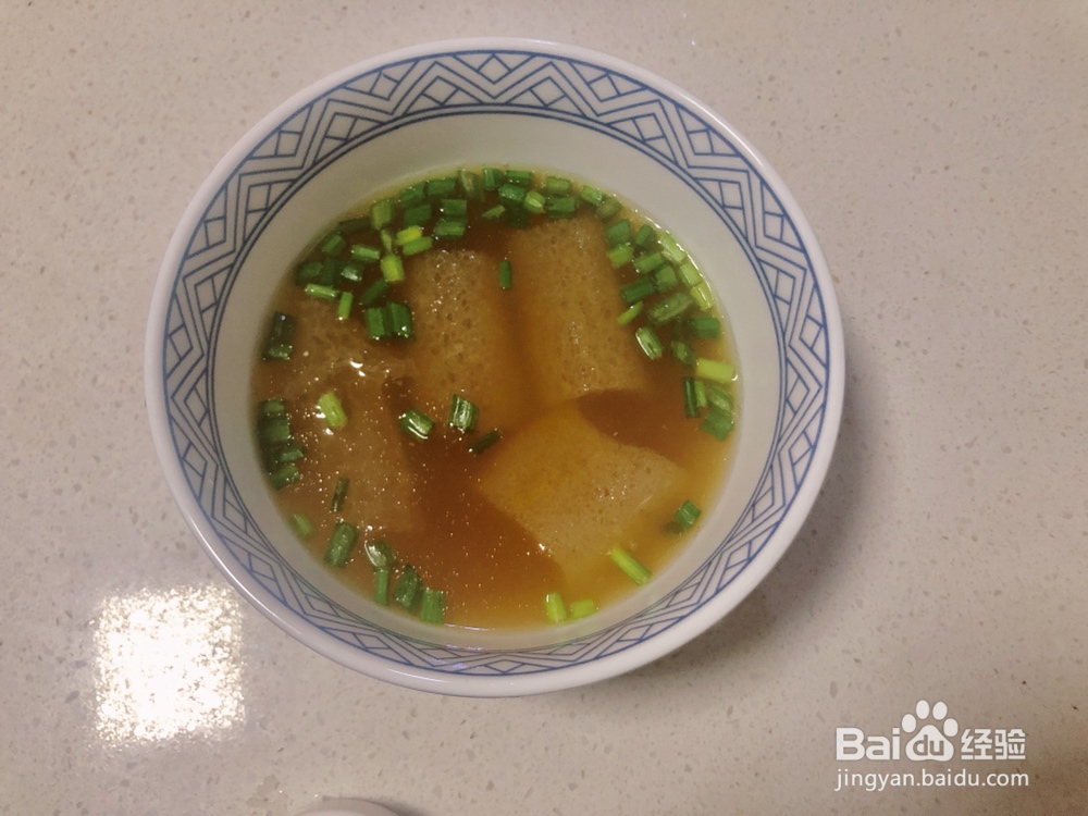 入口即化的鸡汤葱花乌冬面