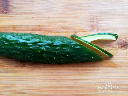 黄瓜简单切花样方法