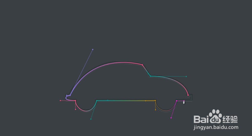 如何用钢笔工具绘制小汽车