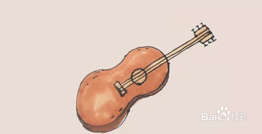 教孩子画小提琴