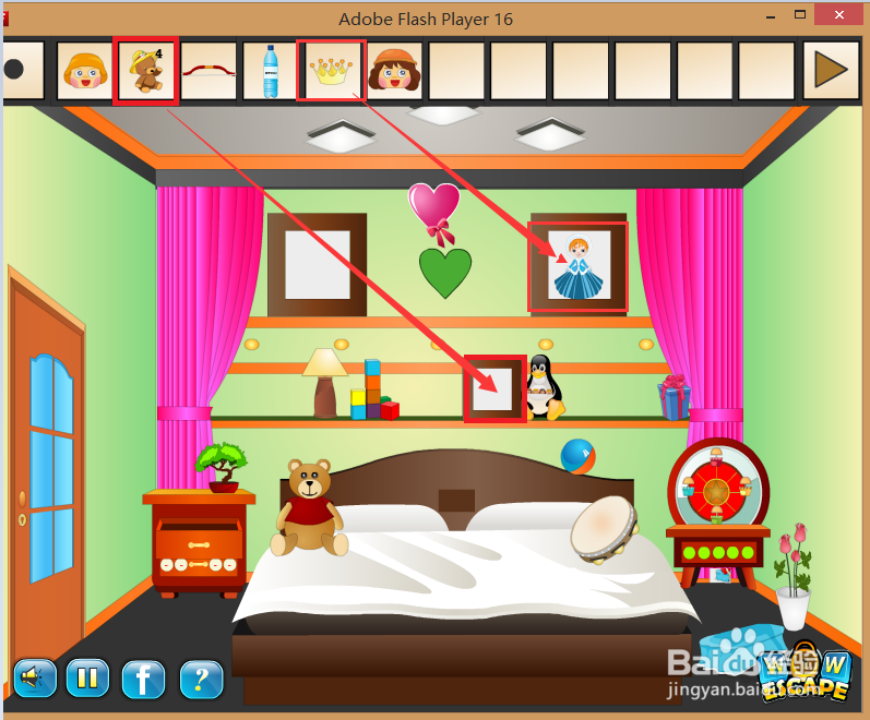 Flash游戏攻略：[46]逃出孩子的迷你卧室