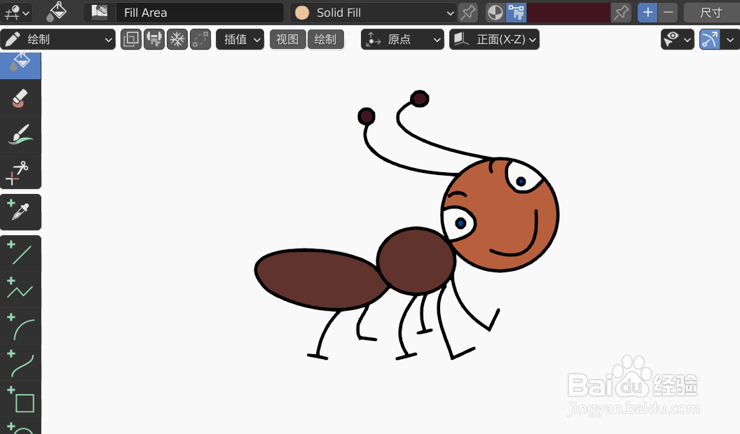 如何使用blender2.9设计开心的蚂蚁简图模型
