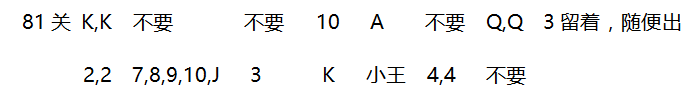 2018年4月微信欢乐斗地主残局79~85关攻略