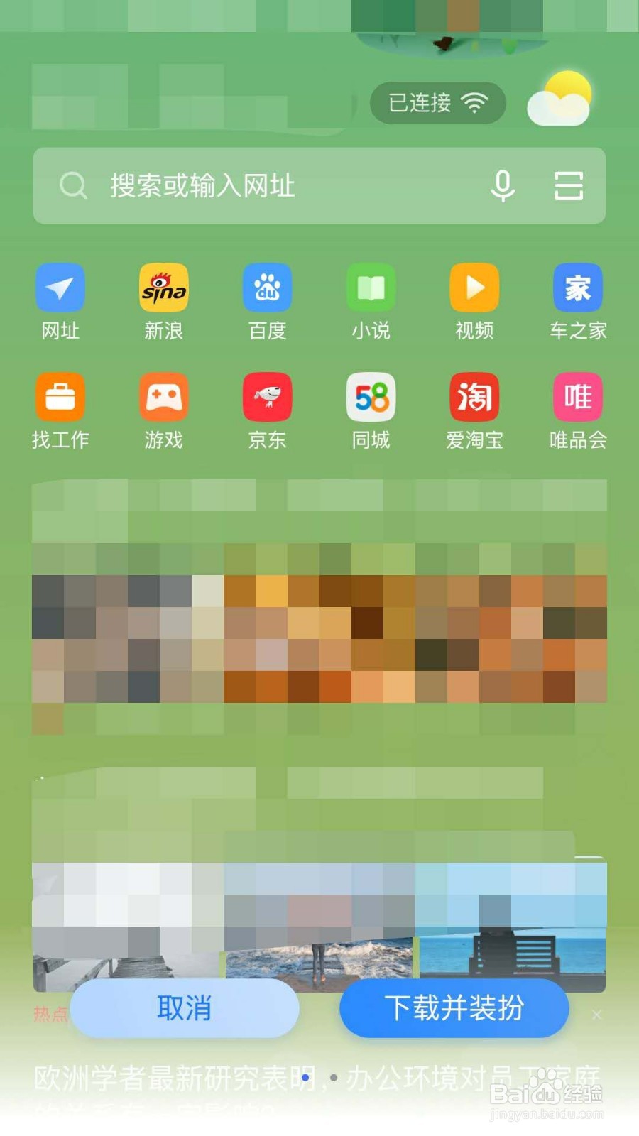 vivo手机浏览器如何更换主题