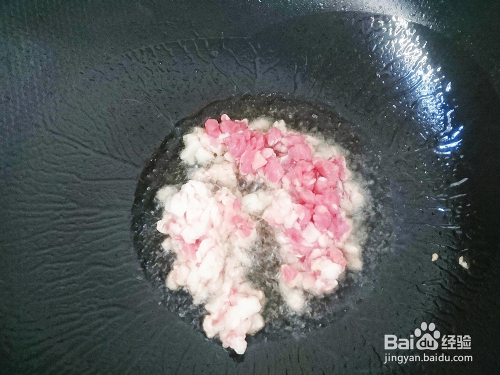 肉末酸豆角的做法