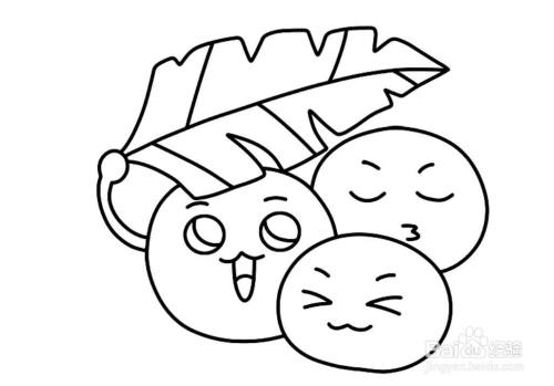 清明节青团简笔画怎么画