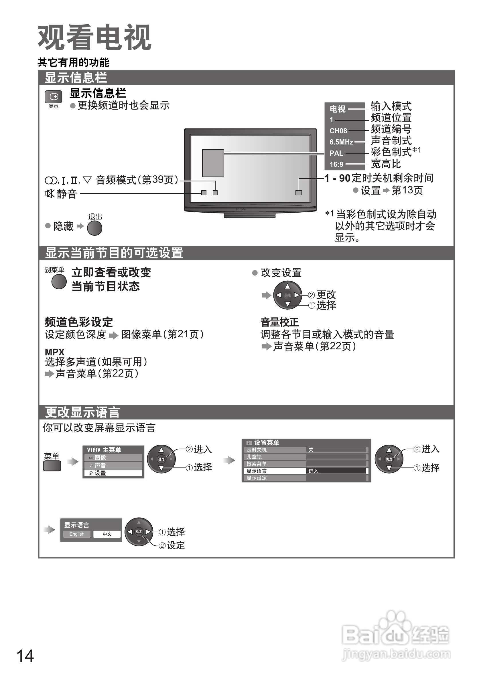 松下TH-P42C22C液晶彩电使用说明书:[2]