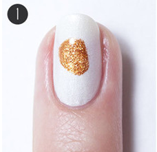 孔雀羽毛美甲画法教程