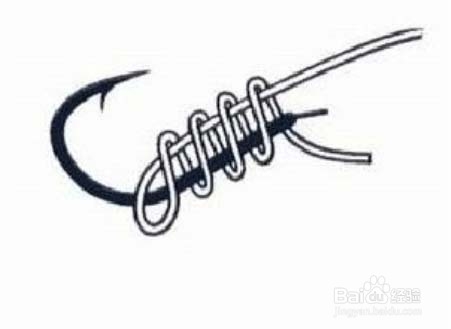 钓鱼钩 和 钓鱼线 的 绑法 图解 （简单 清晰）